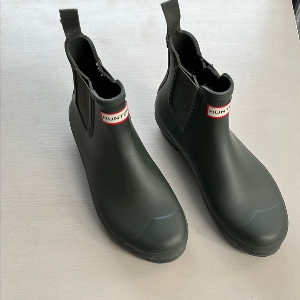 Hunter Dark Green Rain Boots size 10